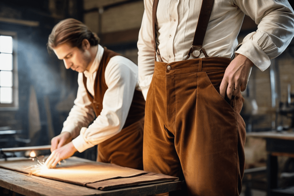 Historical corduroy manufacturing